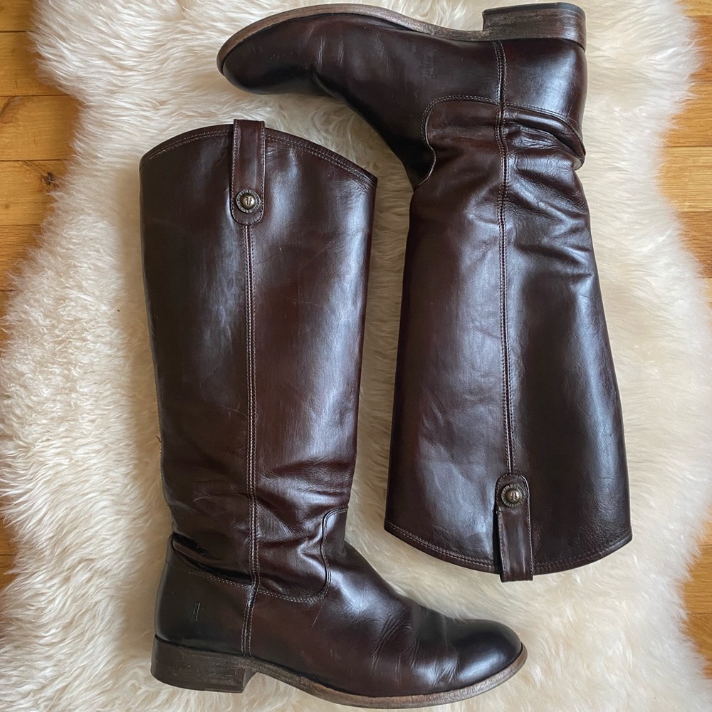 FRYE Melissa Button Leather Boot
